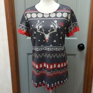 Living Dead Clothing Holiday T-Shirt Dress